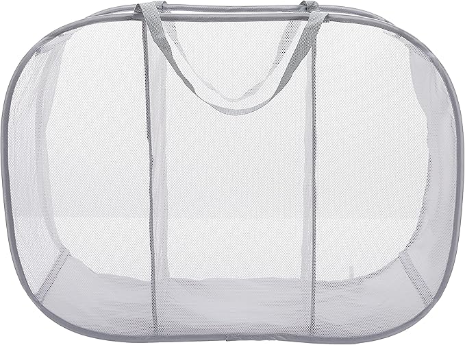 Whitmor Pop & Fold, Paloma Gray Laundry Sorter - Image 2