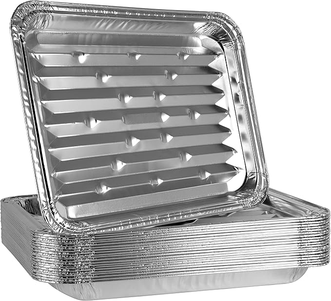 Plasticpro Aluminum Grill Pans, Broiler Pans, Grill Liners, Durable by PLASTICPRO
