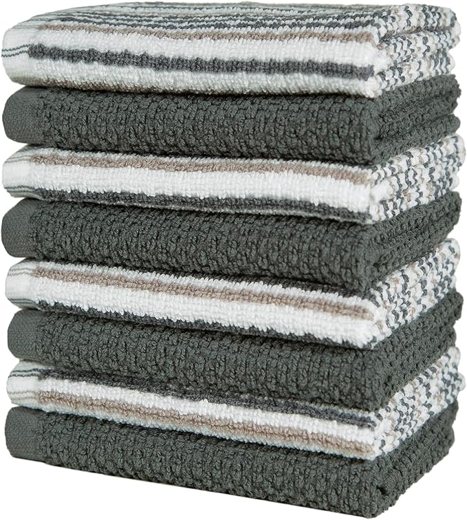 Bumble Towels Premium Dish Cloths 12"x12" | 100% Natural Ring Spun Cotton Tea - Image 5