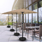 Simple Deluxe 9' Patio Umbrella Outdoor Table Market Yard Umbrella with Push Button Tilt/Crank - Image 6
