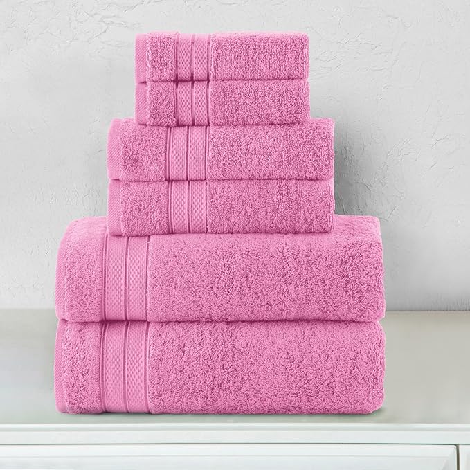Elegant Comfort Luxury 6-Piece Towel Set, Premium Soft 100% Turkish Cotton - Image 2