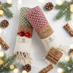 Madamelique Christmas Hand Towels Set of 2-18 x 40 Inches by Madamelique