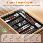 Large Utensil Drawer Organizer Expandable Silverware Organizer - Image 3