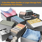 SpaceAid Drawer Organizer Clothes, 12 Pack Dresser Organizer Bins - Image 5