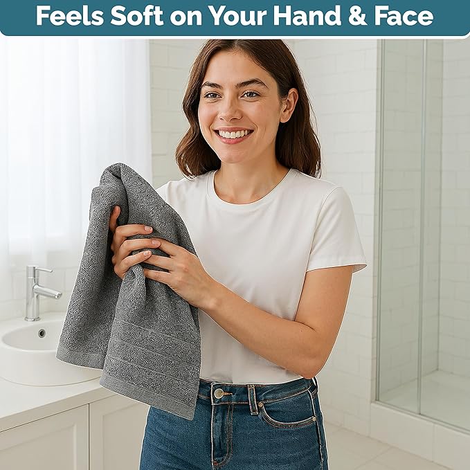 CASA PLATINO Hand Towels for Bathroom - Image 5