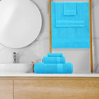 GLAMBURG Ultra Soft 8-Piece Towel Set -100% Pure Ringspun Cotton, Contains 2 - Image 4