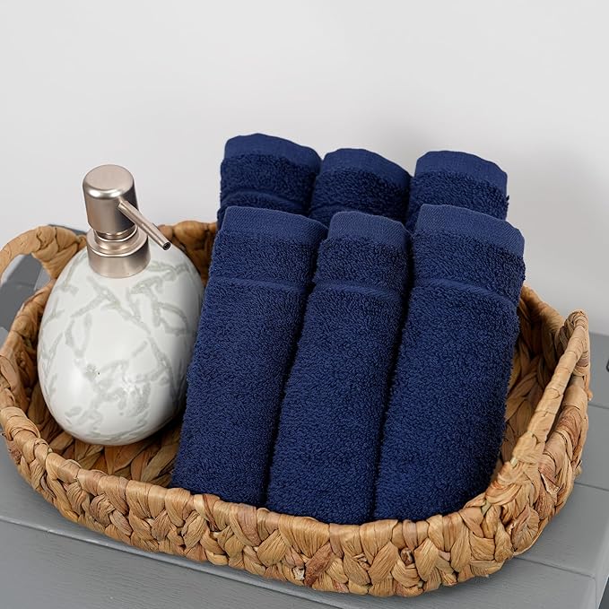 Tens Towels Pack of 12 Washcloths, 12 x 12 Inches, Lighter Weight, Quick to Dry - Image 3