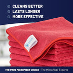 MW PRO Microfiber Cleaning Cloths Red - Image 2