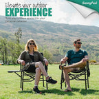 SUNNYFEEL Camping Directors Chair, Heavy Duty,Oversized Portable Folding Chair with Side Table, Pocket for Beach, Fishing,Trip,Picnic,Lawn,Concert Outdoor Foldable Camp Chairs - Image 4
