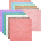 Syhood 12 Pieces Face Wash Cloth 12 x 12 in Makeup Remover Cloths Towel Coral - Image 6