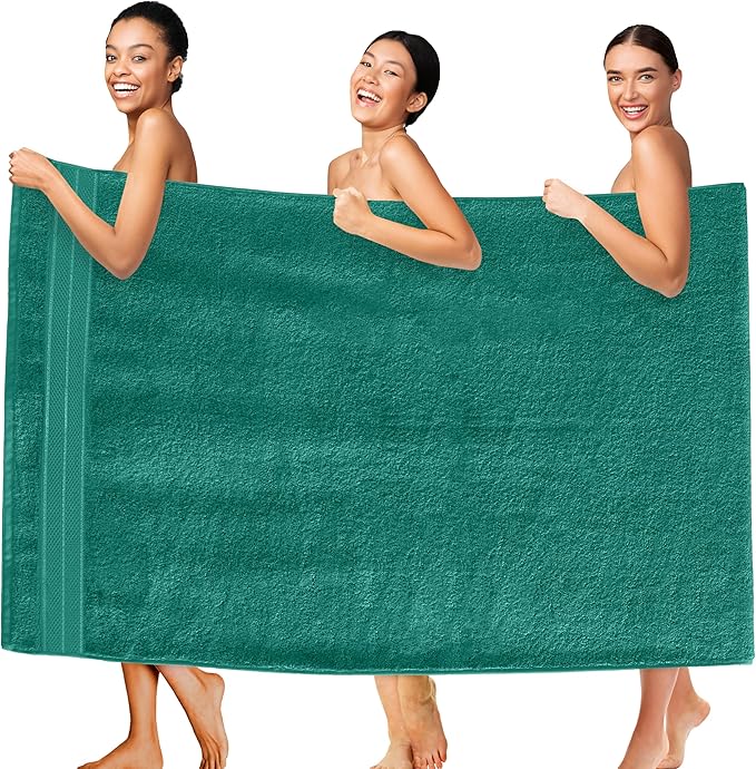 Elegant Comfort Three Line Popcorn Extra Large Luxury Bath Towel by ELEGANTCOMFORT