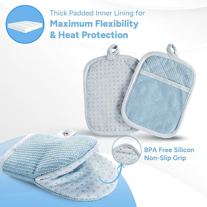 Casa Platino BBQ Gloves & Potholders Set, Pot Holder - Image 3