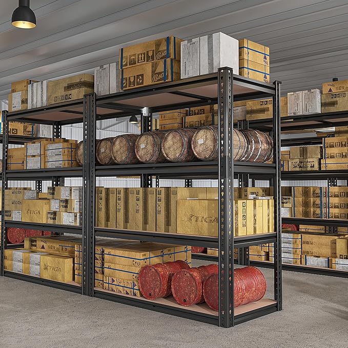 REIBII 40" W Garage Shelving 2000LBS Storage Shelves Adjustable Metal Shelving 4 Tier Metal Shelves Pantry Shelf for Garage Closet Kitchen Basement 40" W x 19.7''D x 60''H - Image 6