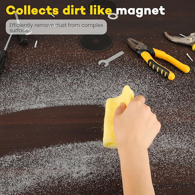 CAREGY 144Pcs Tack Cloth for Removing Dust from Woodworking, Sanding Particles - Image 5