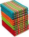 COTTON CRAFT Salsa Stripe Kitchen Towels by COTTONCRAFT