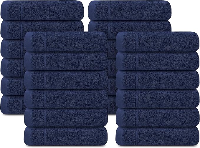 Tens Towels Pack of 24 Washcloths, 12 x 12 Inches, Lighter Weight, Quick to Dry - Image 8