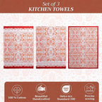 Maison d' Hermine Kitchen Towels Set of 3 100% Cotton 20" x 27.5" Reusable - Image 2