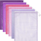 Frienda 6 Pieces Mesh Stuff Sack, 11 x 15 Inch Durable Nylon Drawstring Laundry by Frienda