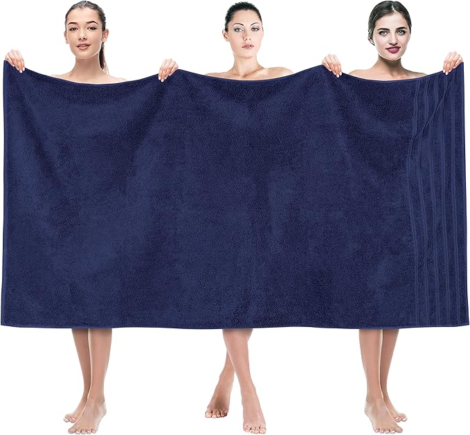 American Soft Linen 35x70 Jumbo Large Bath Towel, 600 GSM 100% Cotton Turkish by AmericanSoftLinen