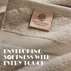 White Classic Taupe Hand Towels - Image 3