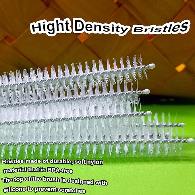 Stanley Straw Cleaner Brush, Extra Long 12 inch Stainless Steel Nylon Bristles - Image 3
