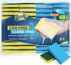 SCRUBIT 48 Pack Kitchen Sponges Dish Sponge by SCRUBIT