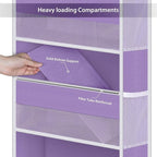 Univivi 5-Shelf Over The Door Hanging Organizer, Back of Door Organizer - Image 5