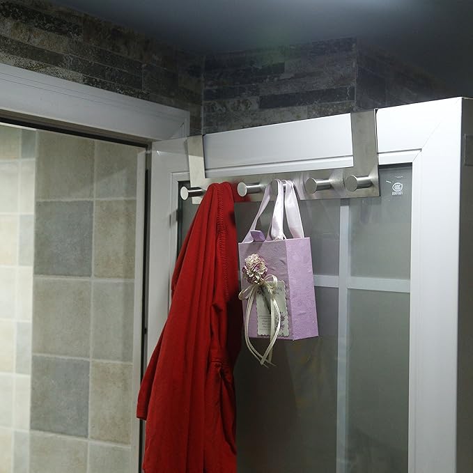 WEBI Over The Door Hook Door Hanger:Over The Door Towel Rack - Image 8