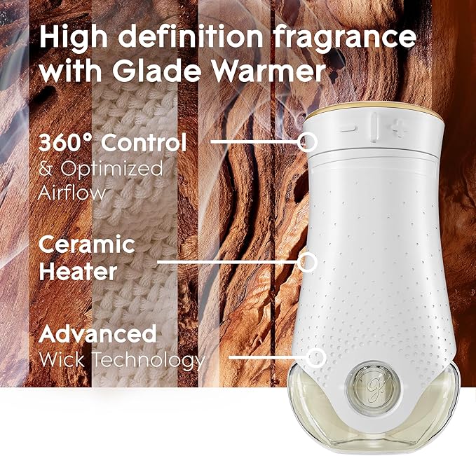 Glade PlugIns Refills Air Freshener Starter Kit, Cashmere Woods, Scented and - Image 6