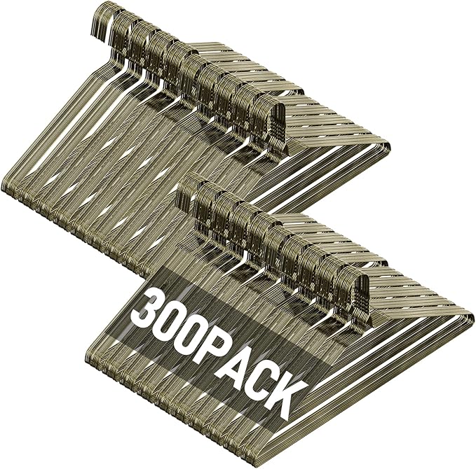 SPECILITE Wire Metal Clothes Hangers Bulk 300 Pack by SPECILITE