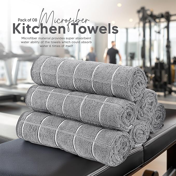 Utopia Towels 8 Pack Kitchen Towels Set, 12x12 Inches, Highly Absorbent and - Image 8