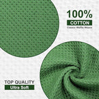 Homaxy 100% Cotton Waffle Weave Kitchen Towels, 13 x 28 Inches Super Absorbent - Image 4