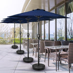 Simple Deluxe 9' Patio Umbrella Outdoor Table Market Yard Umbrella with Push Button Tilt/Crank - Image 5