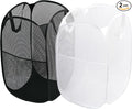 2 Pack Laundry Basket, Foldable Mesh Pop-up Laundry Hamper by LVXINLI