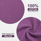 Homaxy 100% Cotton Waffle Weave Kitchen Towels, 13 x 28 Inches Super Absorbent - Image 2