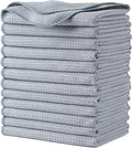 POLYTE Premium Microfiber Kitchen Dish Hand Towel Waffle Weave 12 Pack by Polyte