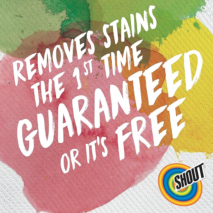 Shout Active Enzyme Laundry Stain Remover Spray, Triple-Acting Formula Clings - Image 2