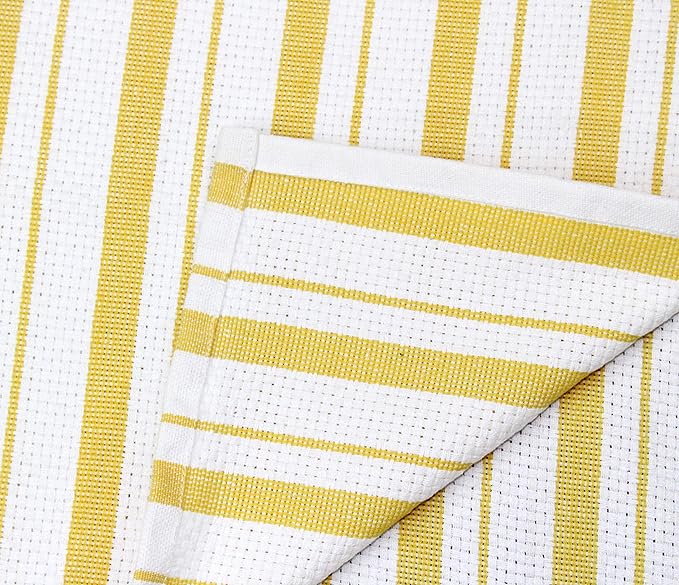 COTTON CRAFT Oversized Kitchen Towels -4 Pack 100% Cotton Basketweave Tea Dish - Image 9