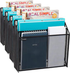 Mind Reader Vertical File Storage, Desktop Organizer, Wall Mount, Metal Mesh by MindReader