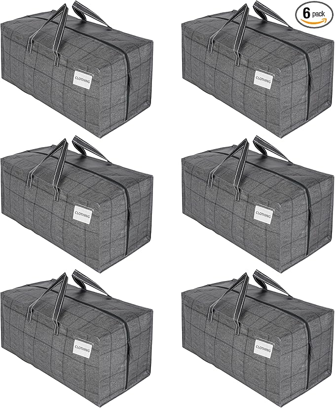 VENO 6 Pack Heavy Duty Moving Bags by Veno