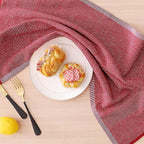 Homaxy Premium Kitchen Towels, Large Cotton Kitchen Hand Towels, Flat and Terry - Image 5
