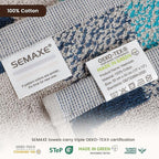 SEMAXE 100% Cotton Washcloths 12-Pack, 13 × 13 Inch Soft Luxury Face Towels – - Image 4