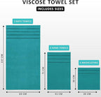 Utopia Towels 8 Piece Luxury Towel Set, 2 Bath, 2 Hand, and 4 Wash Cloths - Image 2