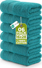 Utopia Towels 6 Piece Premium Hand Towels Set, 16 by 28 inches, 100% Ring Spun by UTOPIATOWELS