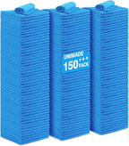 Shop Towels Rags, 150 Pack Reusable Shop Rags Bulk Microfiber Cleaning Cloth by Unimade