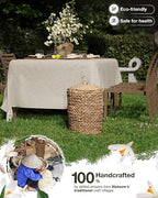 BLUEWEST 4.5 Gallons Wicker Trash Can - Image 2