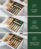 ROYAL CRAFT WOOD Luxury Bamboo Kitchen Drawer Organizer - Image 6