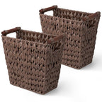 GRANNY SAYS Woven Trash Basket, Wicker Bathroom Trash Can by GRANNYSAYS
