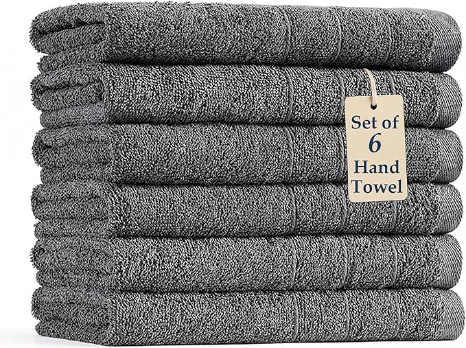 CASA PLATINO Hand Towels for Bathroom by CasaPlatino