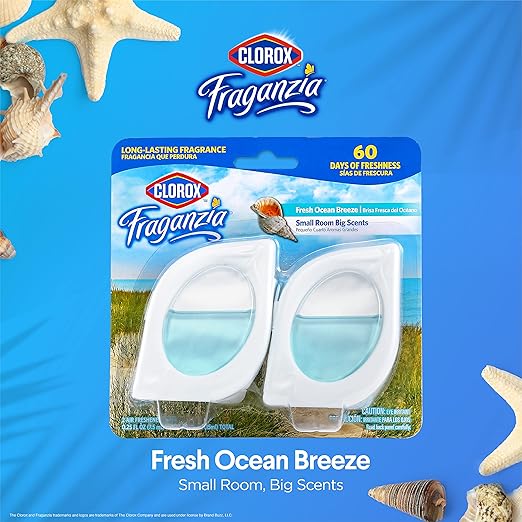 Clorox Fraganzia Small Rooms Air Freshener, Fresh Ocean Breeze - Image 2